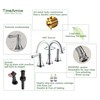 TimeArrow Chrome Two Handle 8 inch Widespread Bathroom Sink Faucet
