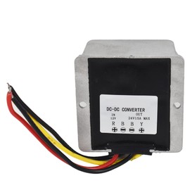 findmall DC 12V to 24V Step Up Transformer, 360W 15A Voltage Converter Suitable for Bus, Motor, Large Truck, Taxi Display and Other Equipment