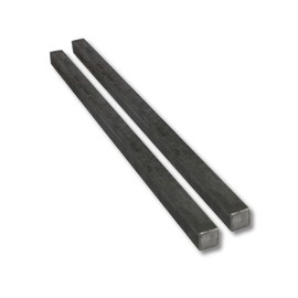 1/2" x 1/2" x 12" Square Steel Key Stock (Bar), Precision Key Stock, Cold-Drawn Steel Bar, Undersized (Pack of 2) - Plain Finish