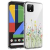 Unov Pixel 4 XL Case Clear with Design Soft TPU