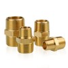 Angry Pony brass hex nipple, NPT 3/4 male to NPT