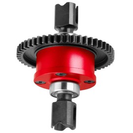 ARA311118 Steel 50T Center Diff Set Upgrade Parts for Arrma 1/7 Big Rock Felony Fireteam Infraction Mojave 6S 1/8 Kraton Notorious Outcast Talion Typhon 6s（Red）