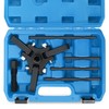 DNA MOTORING Harmonic Balancer Pulley Puller 6-pcs Set 3-Jaw Puller