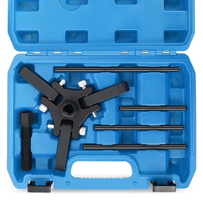 DNA MOTORING Harmonic Balancer Pulley Puller 6-pcs Set 3-Jaw Puller