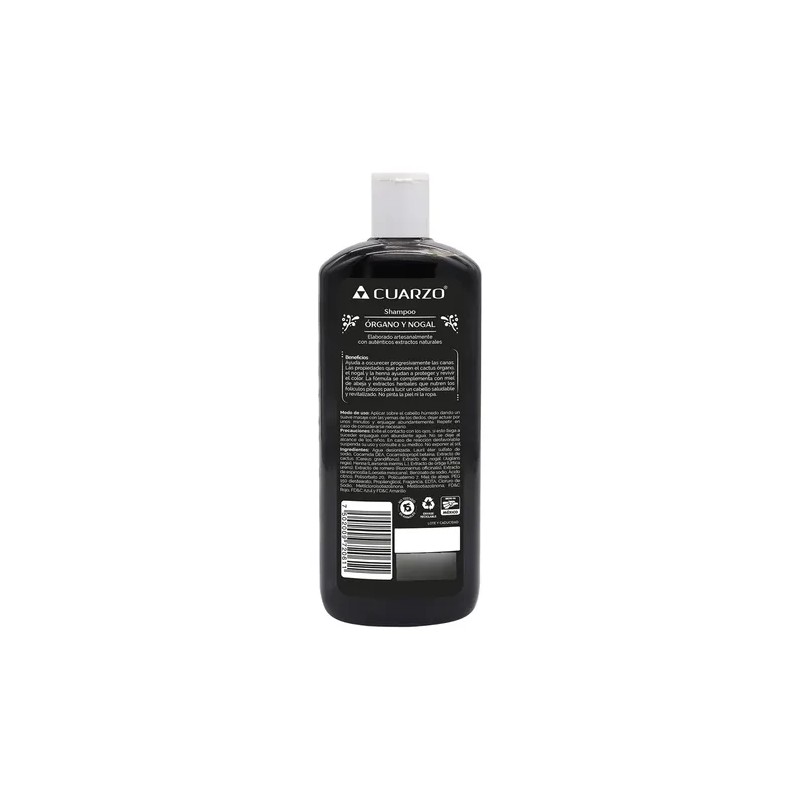 Shampoo Cuarzo Órgano Y Nogal Matizador De Canas Natural