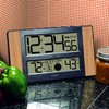 La Crosse Technology Atomic Digital Clock with Outdoor Temperature, Wood