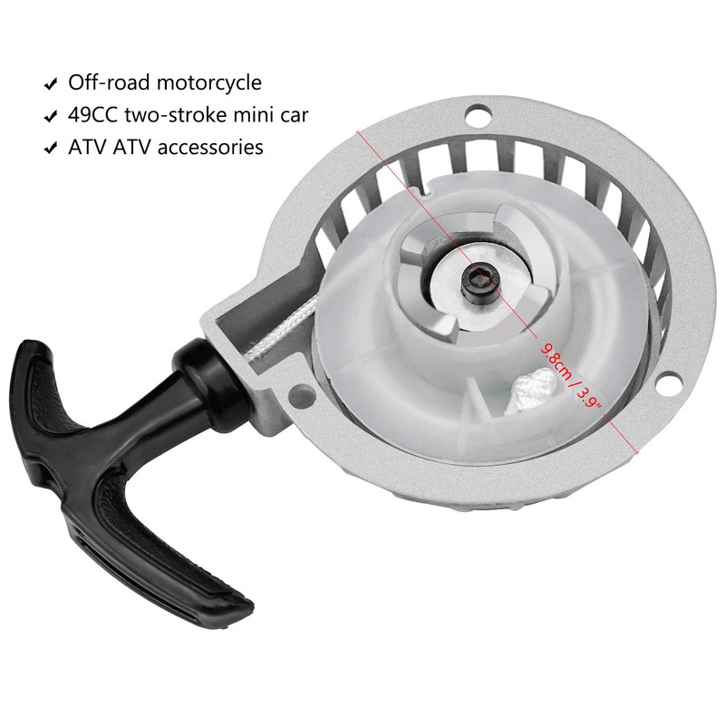 SANTOO Mini Aluminium Pull Starter for 47cc 49cc Dirt Bike