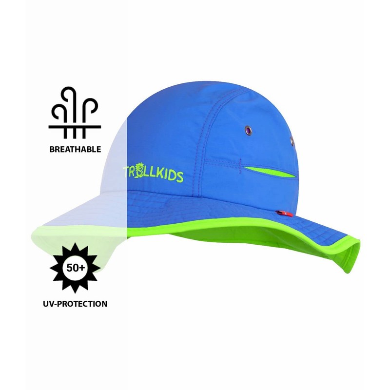 Trollkids Troll Children's Hat, Medium Blue / Light Green