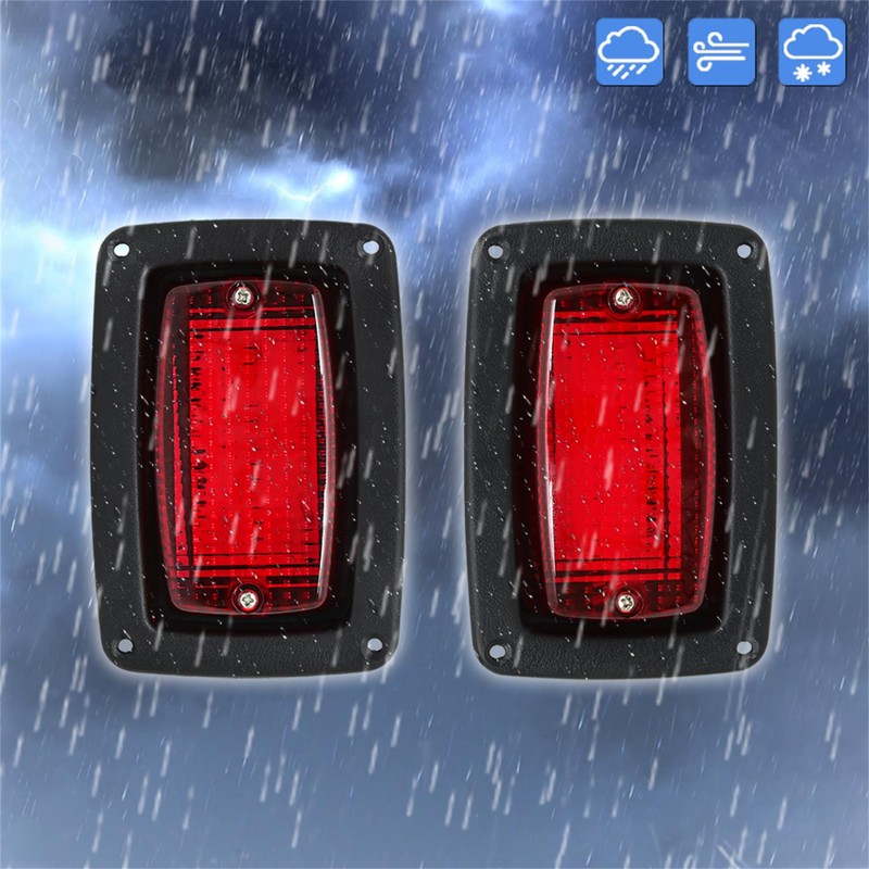 WFLNHB 2 x Tail Light 3 Wire Rear Taillights Pair