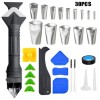 TIKA 30 Pcs Caulking Finisher Nozzle Set - Sealant Applicator
