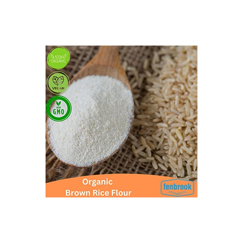 Organic Brown Rice Flour 500g | Certified Organic by Fenbrook