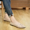 HIULYCENCE Flats for Women Pointed Toe Ballet Flats with Bow