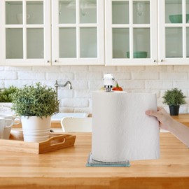 Sumnacon Paper Towel Holder, Crystal Free Standing Paper Towel Roll Holder for Bathroom Bling Kitchen Countertop Towel Holder Gorgeous Silver Paper Towels Holder for Kitchen Bathroom Countertop