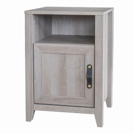Decor Therapy Greer 23" End Table with Storage Drawer Accent Table, Gray Wash