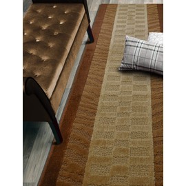 ORFA HOME Custom Size Zebra Hallway Runner Rug Slip Resistant, 26 Inch Wide x Your Choice of Length Size, Brown, 26 Inch X 4 Feet, Sold and Priced Per Foot