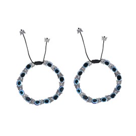 Siddhatva Indian Ethnic Evil Eye Butterfly Traditional Ethnic Silver Oxidized Plated Payal Anklet Women