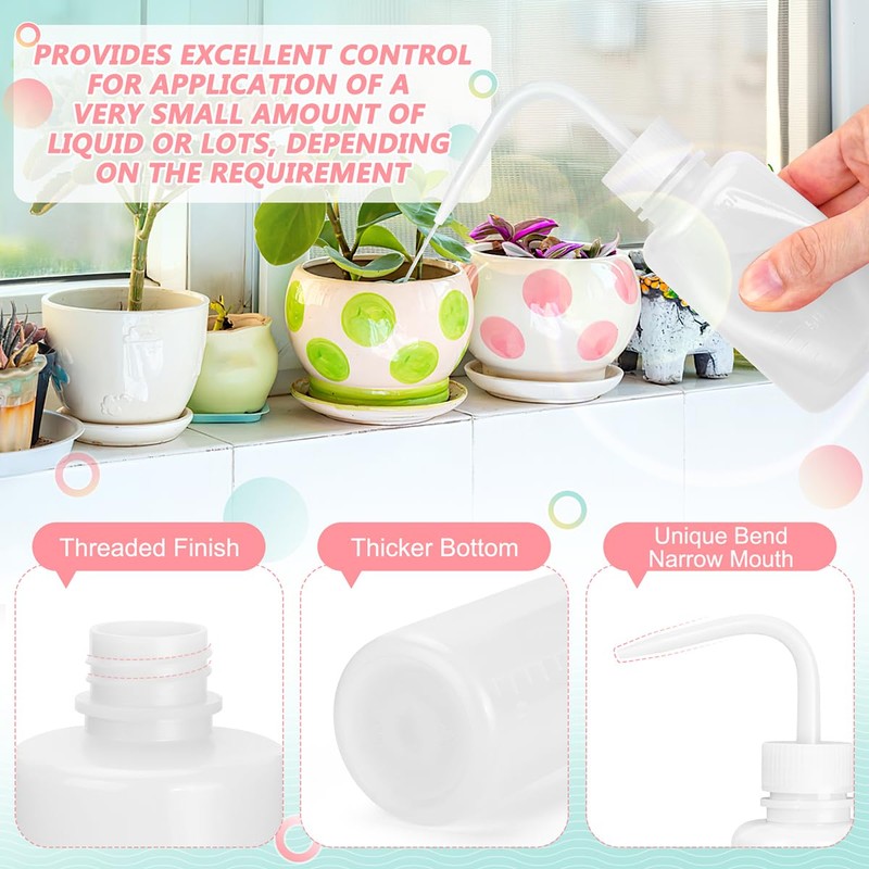 Valchoose Professional 2PCS 150ML Lash Water Bottle Squeezer, 5oz Tattoo