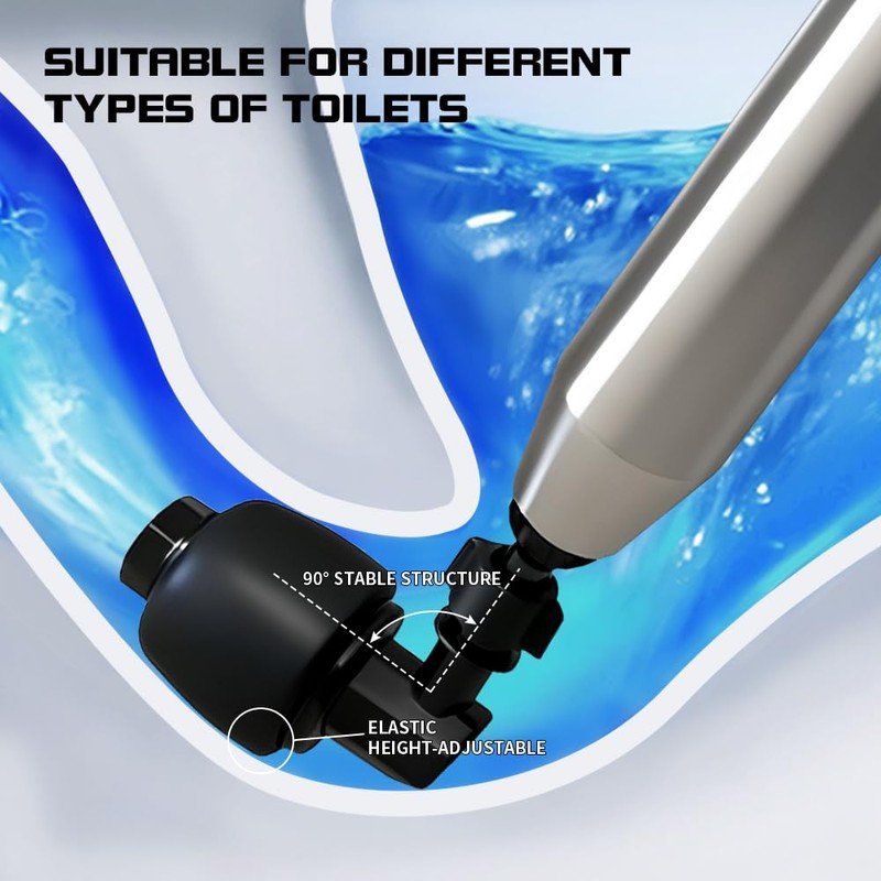 Toilet Plunger, High Pressure Toilet Plunger, Heavy-Duty Clog Remover for