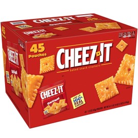 3 X Cheez-it Crackers, 1.5 oz Pack, 45 Packs/Box, Sold as 1 Carton