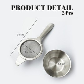 Tea Strainer Fine Mesh,Tea Sieve,Stainless Steel Tea Strainer,Tea Strainers Kitchen Colander Sieve with Handle,Sifting Dry Ingredients,for Juice Egg Tea Coffee Flour Filter