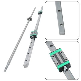 Timunr Complete HGR20 Linear Rail and SFU1605 Ballscrew Kit, Plug-and-Play for DIY CNC, Industrial Machinery