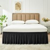 Biscaynebay Wrap Around Bed Skirts for Queen Beds 14" Drop,
