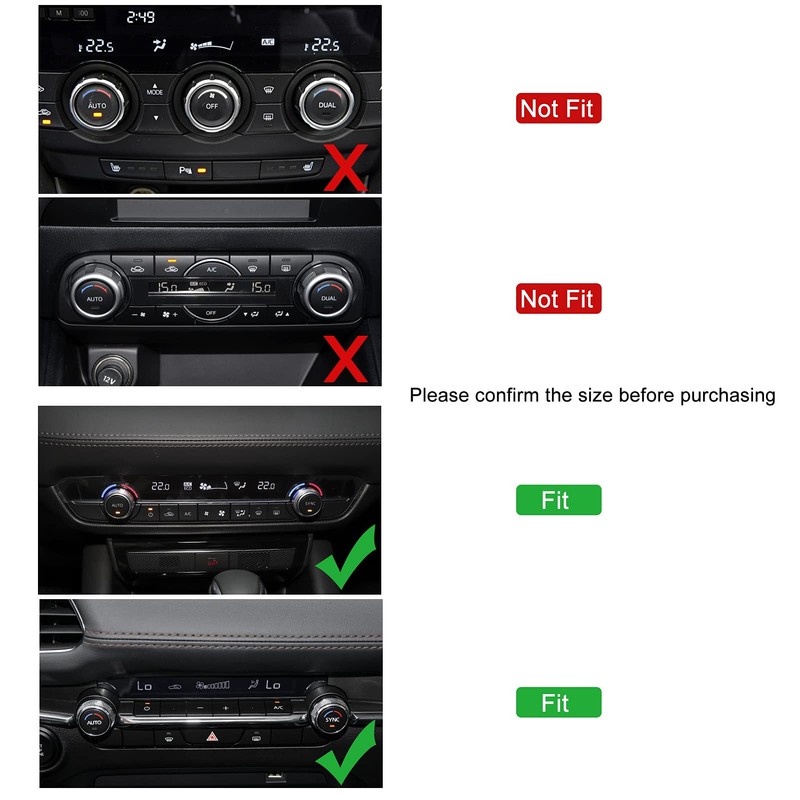 ANFOKAS 2pcs for 2024 Mazda CX5 Accessories Auto Center Console