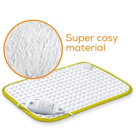 Beurer HK Limited Edition Heating Pad, Cuddly Heat Pad with 3 Temperature Levels and Automatic Shut-Off, Made in Europe, Machine Washable, 44 x 33 cm, Lime