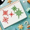 INFUNLY 2pcs Christmas Snowflakes Metal Die Cuts Stars Theme Cutting