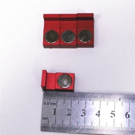 CWZ (Red) Magnetic Parallel Keepers Holders. Dual Magnets! Vise,CNC, Kurt - 4set
