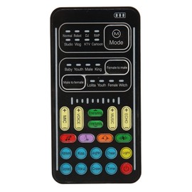 Voice Changer Sound Card with Multiple Sound Effects, Portable Mini Voice Changer Device, 8 Live Sound Modes and 8 Voice Change Modes, Plug and Play