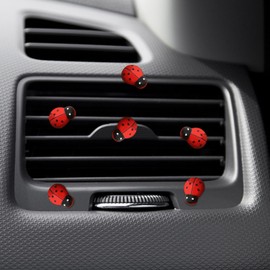 zmoso 30 PCS Cute Ladybug Car Stickers, Red Self-Adhesive Ladybugs Cars Decorations Ornaments for DIY Crafts, Lady Bugs Decor for Scrapbooking Fairy Garden Party Home