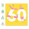 CENTRAL 23 60th Birthday Card for Women, Flamingo, Age 60,