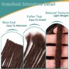 Viovian 0.6cm Dreadlock Extensions Human Hair 6 Inch 20 Strands
