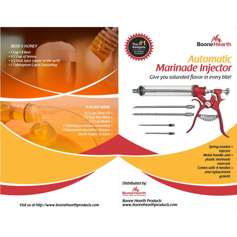 Boone Hearth Automatic BBQ Marinade Injector