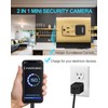 Smart USB Camera Charger WiFi , HD 1080P Wireless Camera,