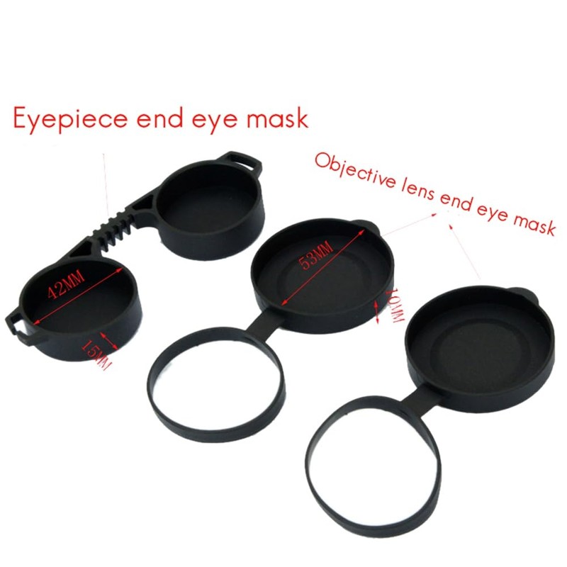 TOBEOME Binoculars Protective Rubber Caps for Lenses Eyepiece Covers for