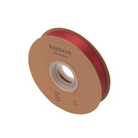 RibFlox Double Side Satin Ribbon, Continuous 20 Yards,Use for Craft Bows Bouquet, Gift Wrapping, Wedding Decoration, Floral Arrangement (Burgandy, 5/8 inch)