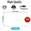 50 Pack 5.5x8.5 White Blank Cardstock Paper Thick Paper -