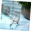 BESPORTBLE 4pcs Stainless Steel Fishing Bait Cage Durable Fish Trap