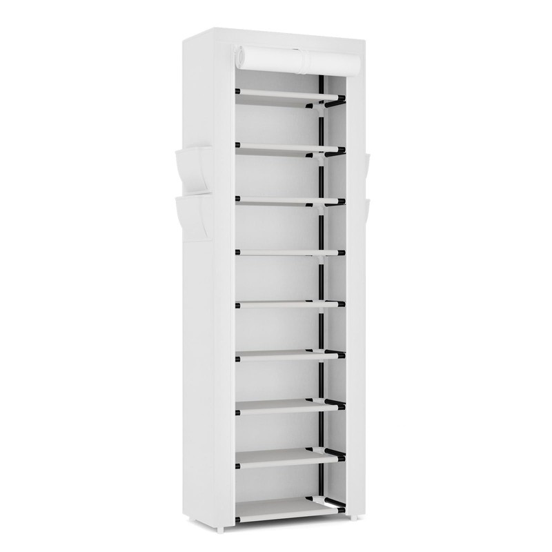 VILICK Shoe Rack with Cover Narrow Shoe Rack Organizer with