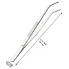 Evanda Kitchen Tweezers 30cm/12 Easy Pickup, Heavy Duty Extra-Long Stainless
