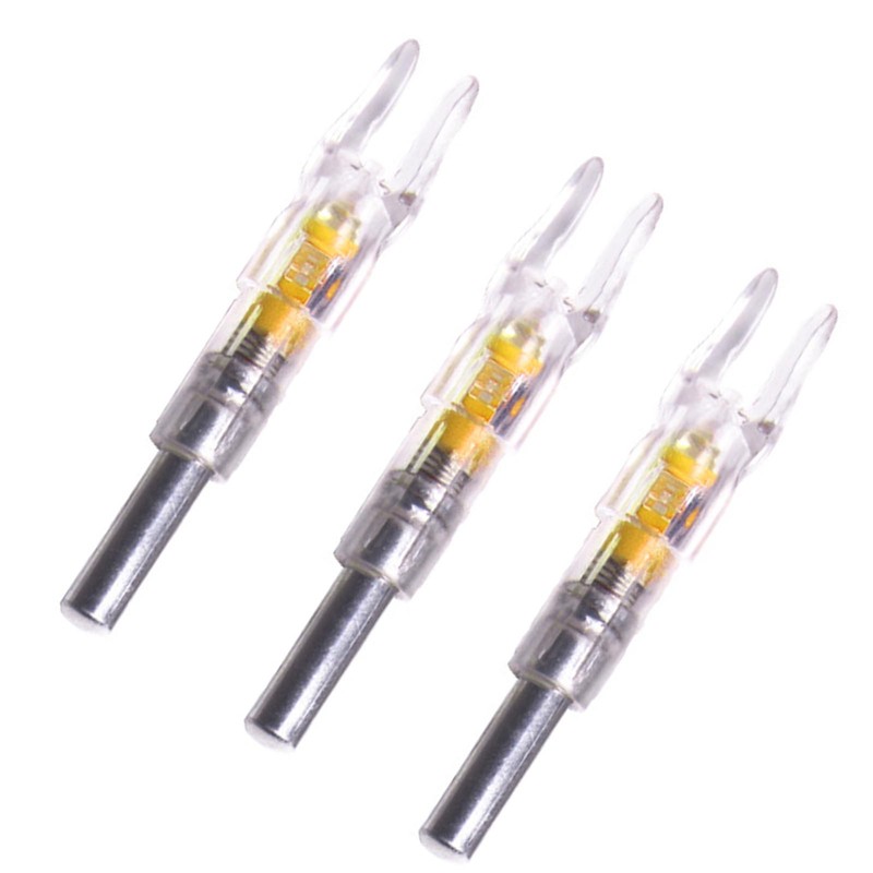3PCS Lighted Arrow Nocks PC LED Lighted Archery Hunting Shooting