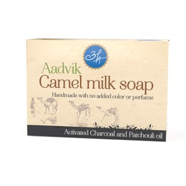Aadvik Camel Milk Soap with Activated Charcoal and Patchouli oil 100g