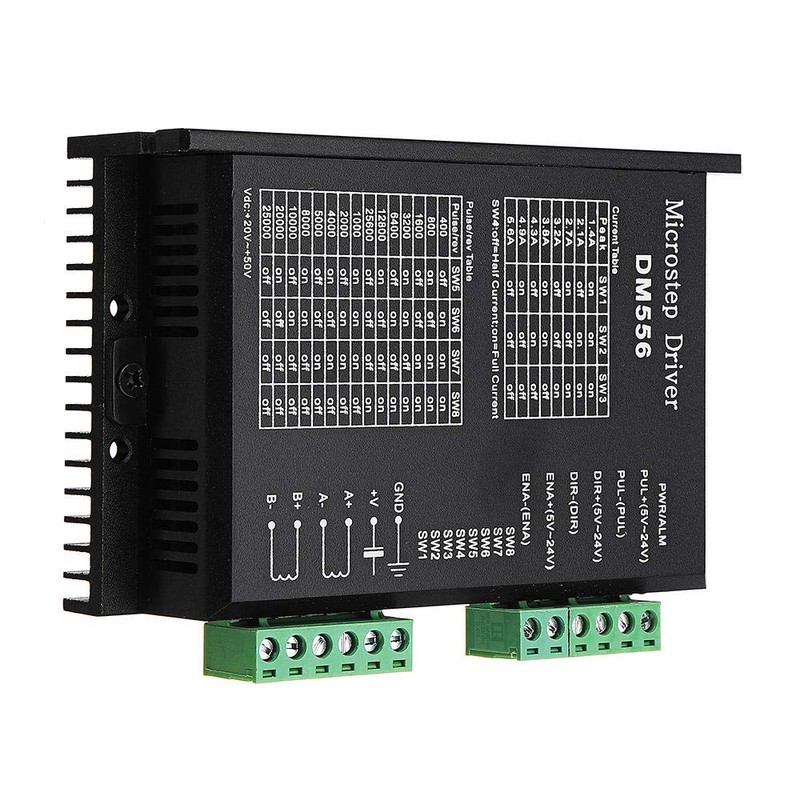 DollaTek 5.6A DC 24-50V 57/86 2 Phase Stepping Driver DM556