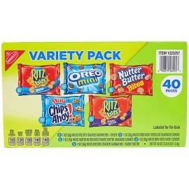 Nabisco Cookie & Cracker, Variety Pack, 1 oz, 40-count