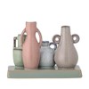 Bloomingville Creative Collection Aidan Green Stoneware Vase, Cute Small Botany
