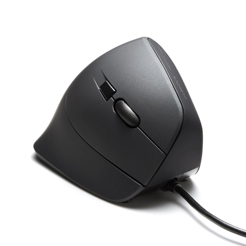 Sanwa Supply MA-ERGK9 Antibacterial Quiet Wired Ergonomic Mouse