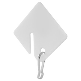 Zorfeter 100 Pcs Durable Key Tags, Sturdy Plastic Hanging Tags Metal Snap Hooks, Frosted Item Identifiers for Home Office and Garage