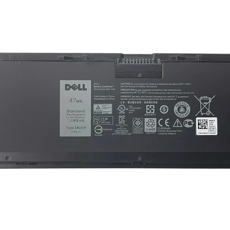 For Dell 34GKR E7440 Battery For Dell Latitude 14 7000